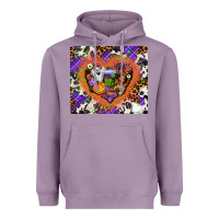 Lavender halloween heart Heavyweight Hoodie - AdoDesignShop
