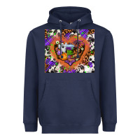 Navy halloween heart Heavyweight Hoodie - AdoDesignShop
