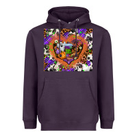 Plum halloween heart Heavyweight Hoodie - AdoDesignShop
