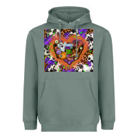 Sage halloween heart Heavyweight Hoodie - AdoDesignShop