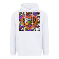 White halloween heart Heavyweight Hoodie - AdoDesignShop