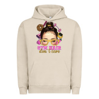 Pigment French Oak messy bun gym hair dont care Urban Hoodie - NancyCooperArtShop