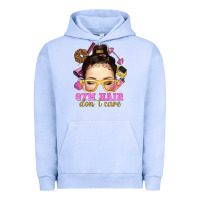 Pigment Grape Ice messy bun gym hair dont care Urban Hoodie - NancyCooperArtShop