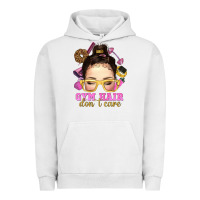 Pigment Lunar Rock messy bun gym hair dont care Urban Hoodie - NancyCooperArtShop
