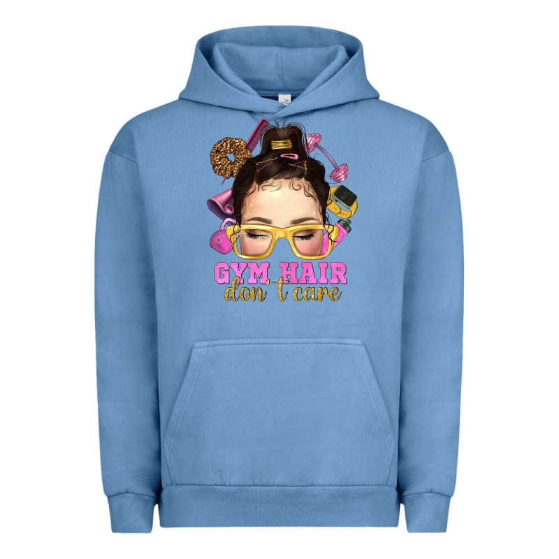 Messy Bun Gym Hair Dont Care Urban Hoodie by NancyCooperArtShop | Teevron
