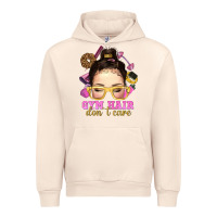 Sandshell messy bun gym hair dont care Urban Hoodie - NancyCooperArtShop