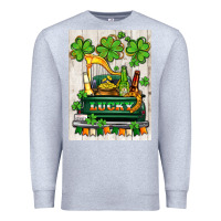 Heather Grey lucky truck Premium Sweatshirt - AdoDesignShop