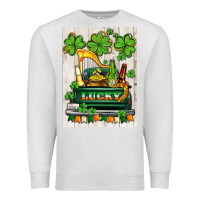 Oatmeal Heather lucky truck Premium Sweatshirt - AdoDesignShop