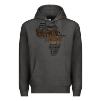 Charcoal Heather black history month Premium Hoodie - MaliasSmallBusiness