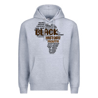 Heather Grey black history month Premium Hoodie - MaliasSmallBusiness