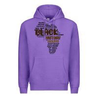 Purple black history month Premium Hoodie - MaliasSmallBusiness
