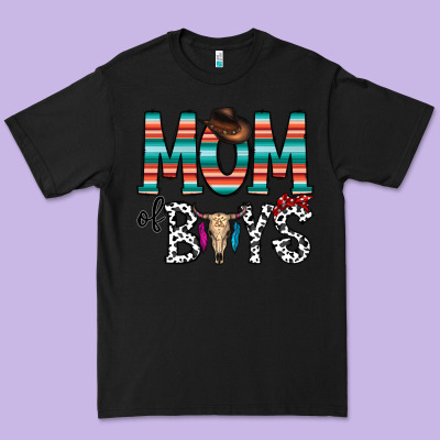 Mom Of Boys Premium Tee Designed By Cowhidedigitalart