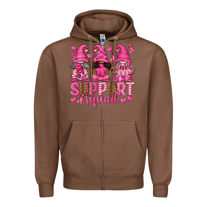 Support Squad With Gnomes Zipper Hoodie by texasbilliewilder | Teevron