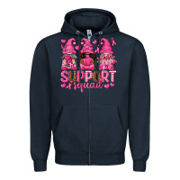 Navy Support Squad with Gnomes Zipper Hoodie - texasbilliewilder