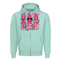 Seafoam Support Squad with Gnomes Zipper Hoodie - texasbilliewilder
