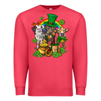 Cardinal little cows and st patricks party Premium Sweatshirt - AdoDesignShop