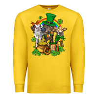 Lemon little cows and st patricks party Premium Sweatshirt - AdoDesignShop
