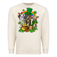 Sandshell little cows and st patricks party Premium Sweatshirt - AdoDesignShop