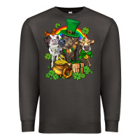 Smoke little cows and st patricks party Premium Sweatshirt - AdoDesignShop