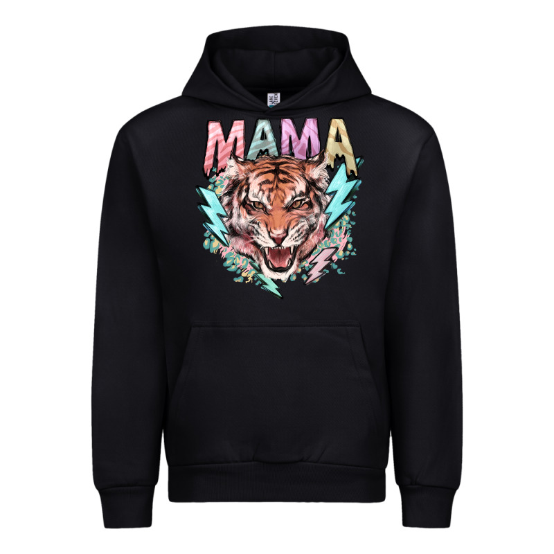 Mama Tiger Lightning Bolt Urban Hoodie by NancyCooperArtShop | Teevron