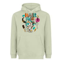 Matcha bullskull hairstlist Heavyweight Hoodie - AdoDesignShop