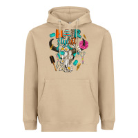 Mushroom bullskull hairstlist Heavyweight Hoodie - AdoDesignShop