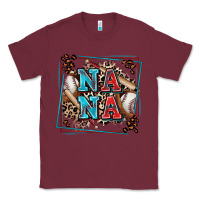 Burgundy baseball nana with leopard Classic Tee - Zillion Design Studio