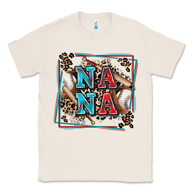 Baseball Nana With Leopard Classic Tee by Zillion Design Studio | Teevron