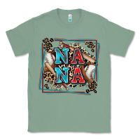 Sage baseball nana with leopard Classic Tee - Zillion Design Studio