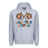 Heather Grey calm your mitts Premium Hoodie - AdoDesignShop