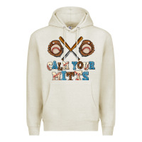Oatmeal Heather calm your mitts Premium Hoodie - AdoDesignShop