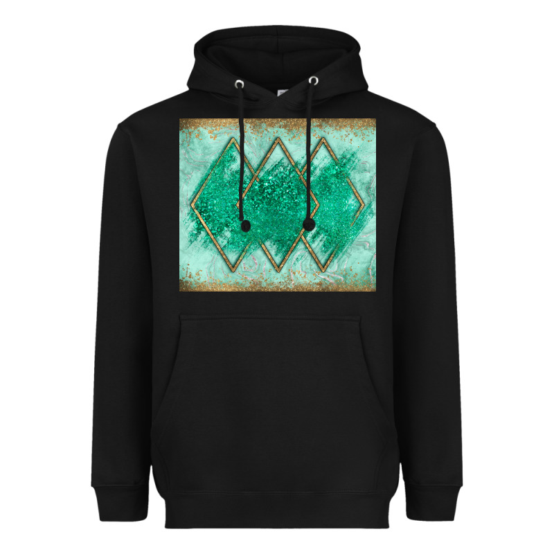 Green Glitter Heavyweight Hoodie by JahusDesignShop | Teevron