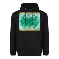 Black green glitter Heavyweight Hoodie - JahusDesignShop