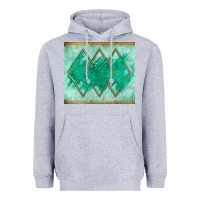 Heather Grey green glitter Heavyweight Hoodie - JahusDesignShop