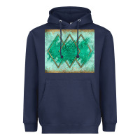 Navy green glitter Heavyweight Hoodie - JahusDesignShop