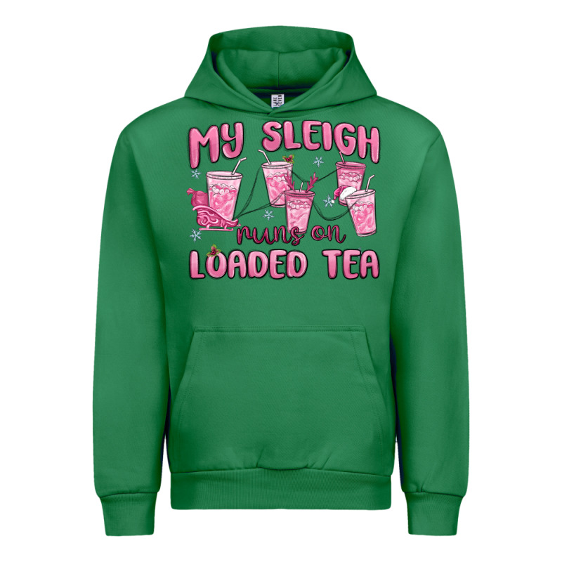 My Sleigh Runs On Loaded Tea Urban Hoodie by MaliasSmallBusiness | Teevron