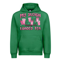 Emerald my sleigh runs on loaded tea Urban Hoodie - MaliasSmallBusiness