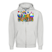 Dove Grey pride wine cups Zipper Hoodie - Zillion Design Studio