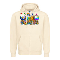 Sandshell pride wine cups Zipper Hoodie - Zillion Design Studio