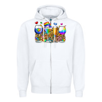 White pride wine cups Zipper Hoodie - Zillion Design Studio