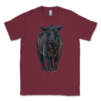 Burgundy black angus cattle Classic Tee - RanaPortraitStore