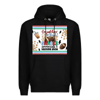 Black i'm just here for the snacks Premium Hoodie - MaliasSmallBusiness