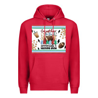 Cardinal i'm just here for the snacks Premium Hoodie - MaliasSmallBusiness