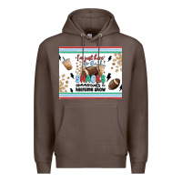 Coffee i'm just here for the snacks Premium Hoodie - MaliasSmallBusiness