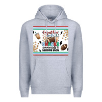 Heather Grey i'm just here for the snacks Premium Hoodie - MaliasSmallBusiness