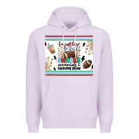 Lilac i'm just here for the snacks Premium Hoodie - MaliasSmallBusiness