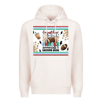 Pale Pink i'm just here for the snacks Premium Hoodie - MaliasSmallBusiness