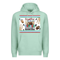 Seafoam i'm just here for the snacks Premium Hoodie - MaliasSmallBusiness
