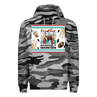 Slate Camo i'm just here for the snacks Premium Hoodie - MaliasSmallBusiness