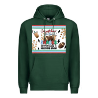 Sports Green i'm just here for the snacks Premium Hoodie - MaliasSmallBusiness